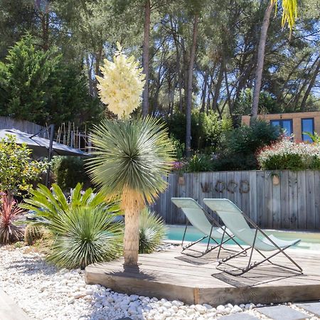 Charmant Studio Lodge Climatise Avec Jardin Et Vue Sur Le Pic Saint Loup Jacou 外观 照片