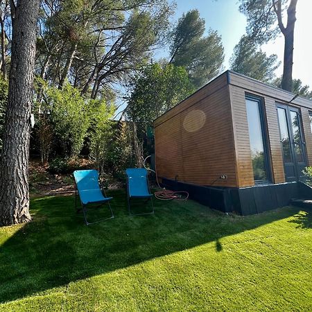 Charmant Studio Lodge Climatise Avec Jardin Et Vue Sur Le Pic Saint Loup Jacou 外观 照片