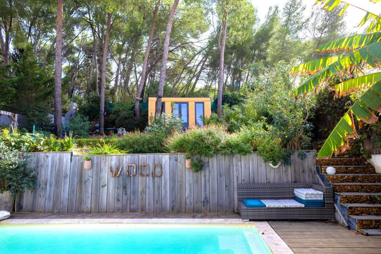 Charmant Studio Lodge Climatise Avec Jardin Et Vue Sur Le Pic Saint Loup Jacou 外观 照片