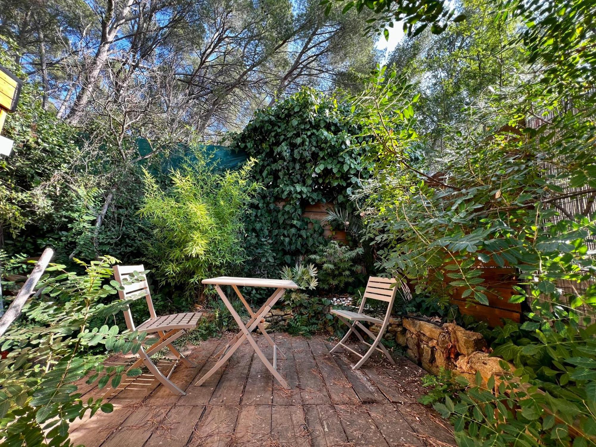 Charmant Studio Lodge Climatise Avec Jardin Et Vue Sur Le Pic Saint Loup Jacou 外观 照片